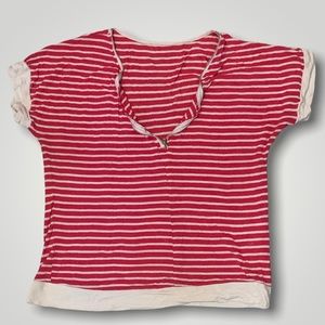 Pink and white shirt